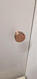 Ronde knoppen mat koper. 3 stuks, Overige typen, Nieuw, Ophalen of Verzenden, Rvs