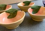 BLock Molde 4 perzik fruit schaaltjes, Ophalen of Verzenden, Zo goed als nieuw, Overige stijlen, Schaal of Schalen