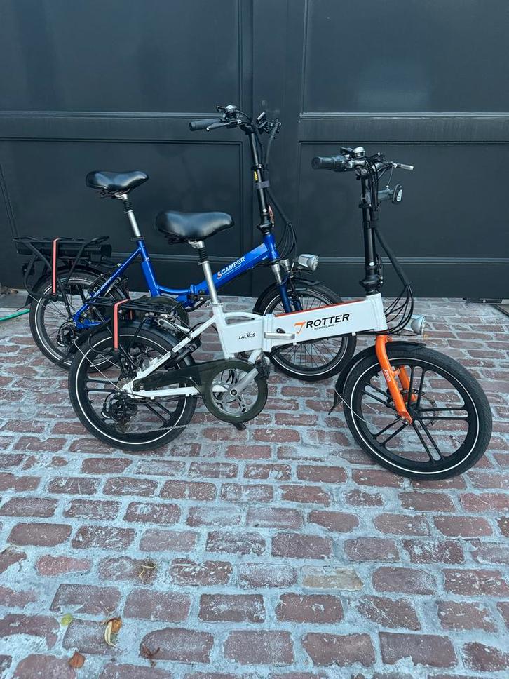 2 Lacros Elektrische Vouwfietsen (S200 Scamper&T300 Trotter, Fietsen en Brommers, Elektrische fietsen, Gebruikt, Overige merken