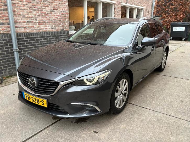 Mazda 6 Sportbreak 2.2D 175PK GT-M Motor defect., Auto diversen, Schadeauto's, Mazda, Handgeschakeld, Diesel, Stationwagon, Zilver of Grijs