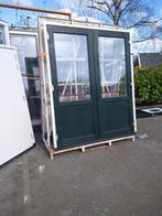Kozijn met dubbele deuren kunststof, Doe-het-zelf en Verbouw, Deuren en Horren, Ophalen, Glas, 120 cm of meer, 215 cm of meer