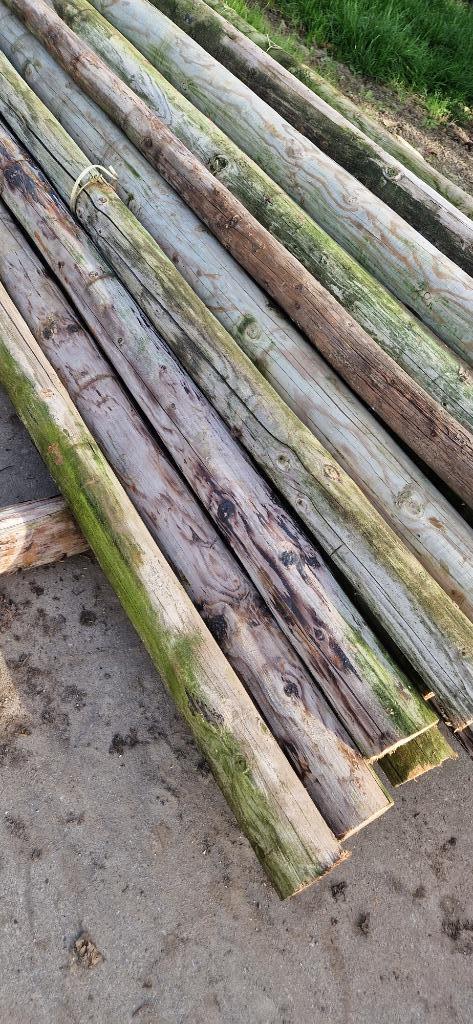 Te koop 2m Boompalen / Weidepalen 150 stuks, Tuin en Terras, Palen, Balken en Planken, Zo goed als nieuw, Palen, 180 tot 250 cm