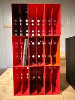 Originele stevige vintage retro vinyl platenbakken BOA Inter, Ophalen, Gebruikt