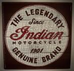 Vintage hout Indian Motorcycle bord / mancave / industrieel, Ophalen of Verzenden, Zo goed als nieuw, Motoren