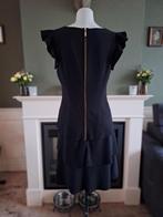 Caroline Biss zwart LBD strook ruches jurk M 38 ruches, Kleding | Dames, Jurken, Maat 38/40 (M), Verzenden, Zwart, Zo goed als nieuw