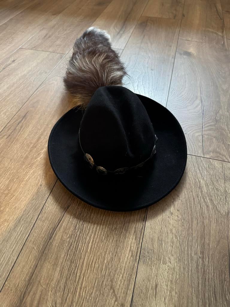Cowboy Hoed met staart, Ophalen of Verzenden, Zo goed als nieuw, One size fits all, Hoed