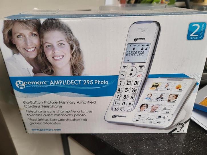 Geemarc Amplidect 295 Photo - Telefoon met fototoetsen -, Telecommunicatie, Vaste telefoons | Handsets en Draadloos, Nieuw, 1 handset