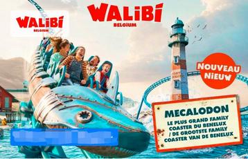 Ticket 50 jaar Walibi Belgium: Nieuwe zone (2p.) beschikbaar voor biedingen