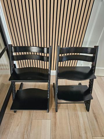 2 Zwarte Triptraps Stokke beschikbaar voor biedingen