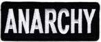 Anarchy stoffen opstrijk patch embleem, Verzenden, Nieuw