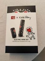 Elektrische wijnset Keith Haring - Nieuw in doos!, Kunststof, Nieuw, Ophalen of Verzenden, Minder dan 5 flessen