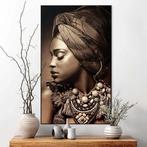 Canvas Afrikaanse vrouw, Ophalen, 50 tot 75 cm, 50 tot 75 cm, Print