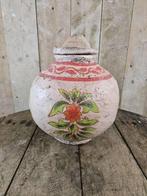 papier-mache pot ``WOONWINKEL RUSTIEK``, Huis en Inrichting, Ophalen of Verzenden, Rond