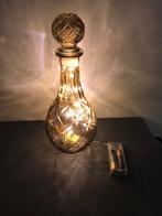 Mooie getinte rookglas fles lamp, Huis en Inrichting, Ophalen