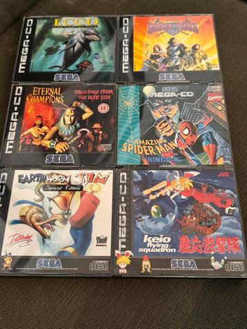 Sega mega cd games keio,earthworm,shining force beschikbaar voor biedingen