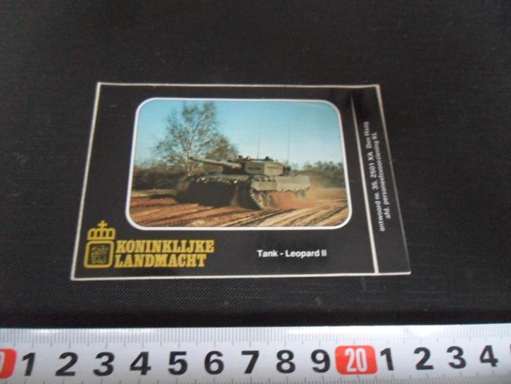 sticker leger landmacht tank leopard II, Verzamelen, Stickers, Zo goed als nieuw, Ophalen