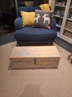 Vintage Gereedschapskist / Dekenkist / Salontafel, Ophalen, Minder dan 50 cm, Gebruikt, 50 tot 100 cm