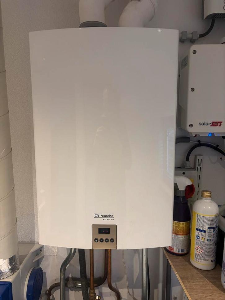 Remeha Avanta CW5 + Kamerthermostaat - Werkend, Doe-het-zelf en Verbouw, Geisers en Boilers, Gebruikt, Boiler, Aardgas, Minder dan 20 liter