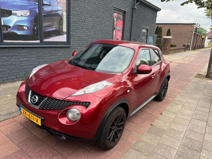 Nissan Juke 1.6 Tekna navi camera lederen bekleding, Auto's, Nissan, Bedrijf, Te koop, Juke, ABS, Achteruitrijcamera, Airbags