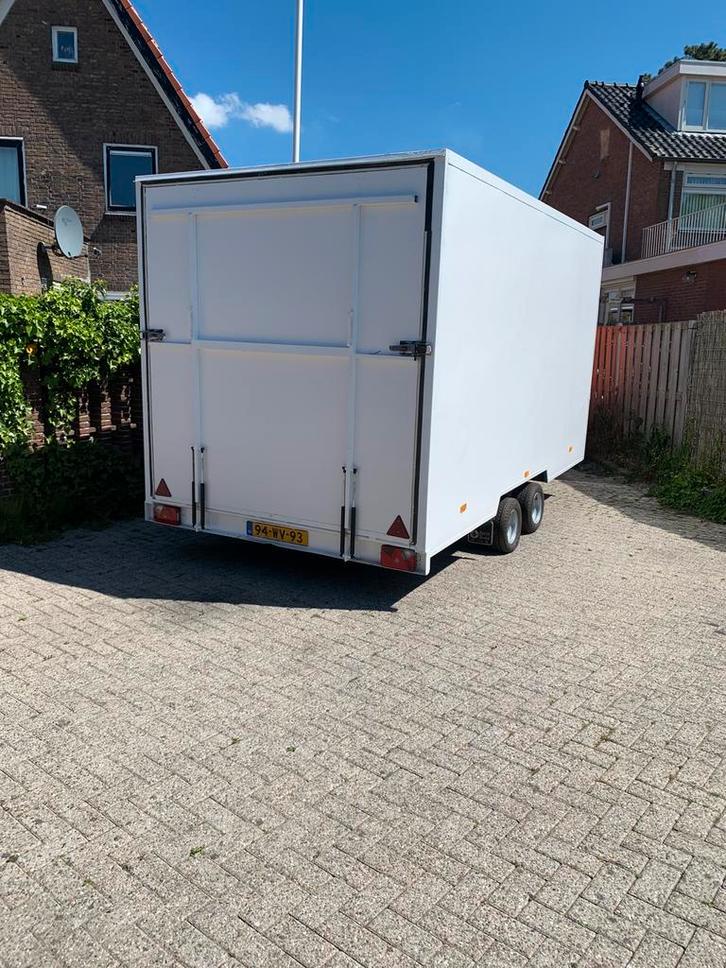 Gesloten Aanhanger meubelbak bloemenwegen, Auto diversen, Aanhangers en Bagagewagens, Gebruikt, Ophalen