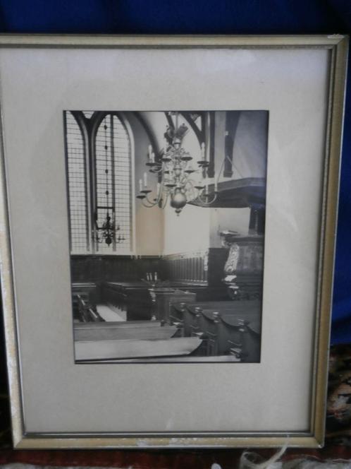 Foto Kerk Maarssen zonder glas, wel in lijstje, Verzamelen, Foto's en Prenten, Gebruikt, Foto, Ophalen of Verzenden
