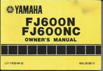 Yamaha FJ600 N FJ600 NC manual (7038z), Verzenden, Yamaha