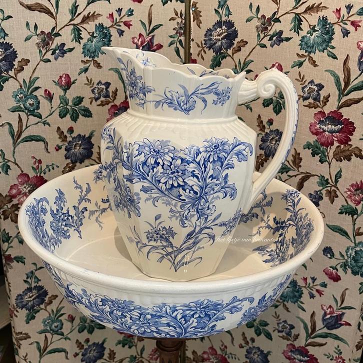 Engels antiek lampetstel uit 1840, Antiek en Kunst, Curiosa en Brocante, Ophalen