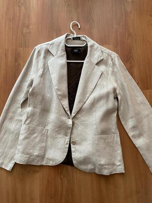 Linnen damescombinaties, Kleding | Dames, Jasjes, Kostuums en Pakken, Zo goed als nieuw, Kostuum of Pak, Maat 38/40 (M), Ophalen of Verzenden