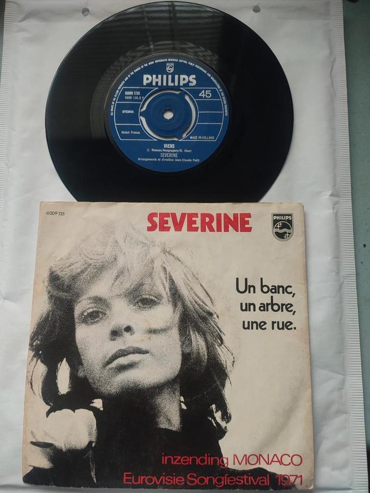 Zeldzame soSéverine - Un banc, un arbre, une rue - 7" Single, Cd's en Dvd's, Vinyl Singles, Gebruikt, Single, Pop, 7 inch, Ophalen of Verzenden