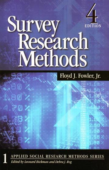 Survey Research Methods - Floyd J. Fowler Jr/ 9781412958417  beschikbaar voor biedingen