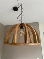Prachtige hanglamp van mangohout, Ophalen of Verzenden, Zo goed als nieuw, Hout, 50 tot 75 cm