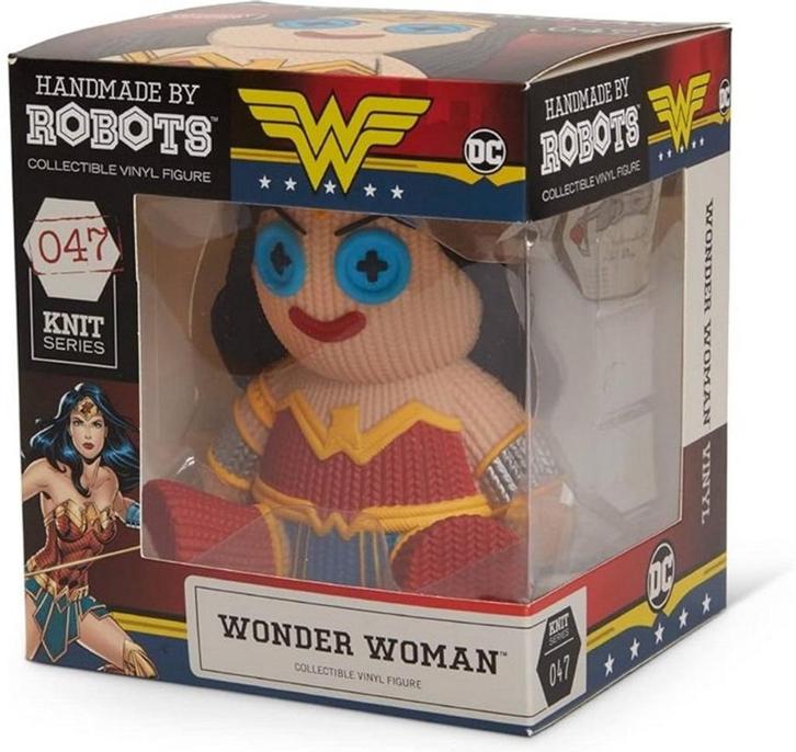 047 Wonder Woman Vinyl(DC Comics)Handmade by Robots Knit Ser, Verzamelen, Poppetjes en Figuurtjes, Nieuw, Ophalen of Verzenden