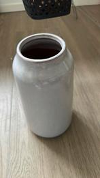 Licht grijze vaas, Rond, Ophalen of Verzenden, Zo goed als nieuw, Aardewerk
