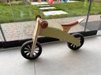 Houten loopfiets 4-in-1 groen, Kinderen en Baby's, Speelgoed | Buiten | Voertuigen en Loopfietsen, Ophalen, Zo goed als nieuw