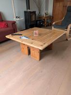 Unieke salontafel jaren 80. Japanse stijl. Blank eiken, Huis en Inrichting, Tafels | Salontafels, Ophalen, Zo goed als nieuw, Minder dan 50 cm