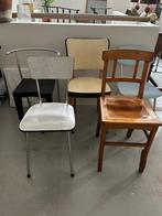 Antieke stoelen, oud design, brocante, vintage stoelen, Antiek en Kunst, Ophalen