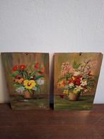 2 kleine schilderijtjes., Antiek en Kunst, Kunst | Schilderijen | Klassiek, Ophalen