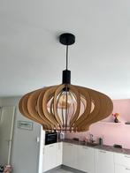 Hanglamp hout, Huis en Inrichting, Lampen | Kroonluchters, Ophalen, Zo goed als nieuw, Hout