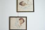 baby foto,s in lijstje, Antiek en Kunst, Ophalen