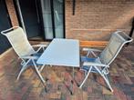 Dukdalf Aluminium camping set (tafel + 2 verstelbare stoelen, Gebruikt, Campingstoel