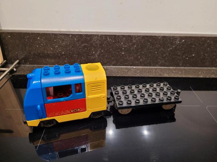 Duplo locomotief "Vracht" B-keus, Kinderen en Baby's, Speelgoed | Duplo en Lego, Gebruikt, Duplo, Ophalen of Verzenden