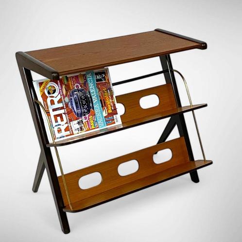 Vintage lectuurtafel  |  bijzettafel, Huis en Inrichting, Tafels | Bijzettafels, Gebruikt, Rechthoekig, 60 cm of meer, Minder dan 55 cm
