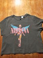 Nirvana shirt‚ van de h&m, Gedragen, Grijs, H&M, Maat 36 (S)