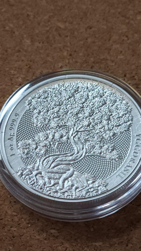 1 oz Zilver Yggdrasil Mythical Forest 2025, Postzegels en Munten, Edelmetalen en Baren, Zilver, Verzenden