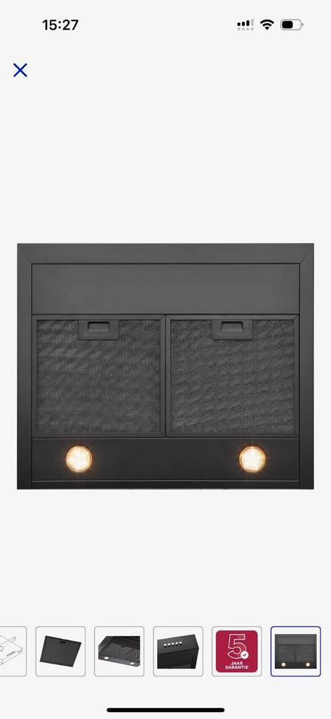 Inventum onderbouw afzuigkap., Witgoed en Apparatuur, Afzuigkappen, Nieuw, Onderbouw afzuigkap, 200 tot 400 m³ per uur, Recirculatie