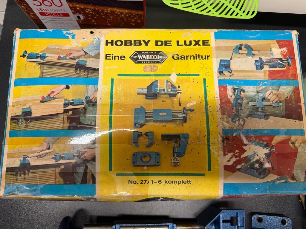 Vintage WABECO Hobby de Luxe bankschroef set, Ophalen of Verzenden, Gebruikt