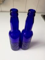 Gulpener bierflessen  blauwe 2 stuks, € 2,00, Verzamelen, Ophalen of Verzenden, Gebruikt, Flesje(s), Overige merken