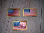 3X Amerikaanse vlag patch, Ophalen of Verzenden, Nieuw, Generic