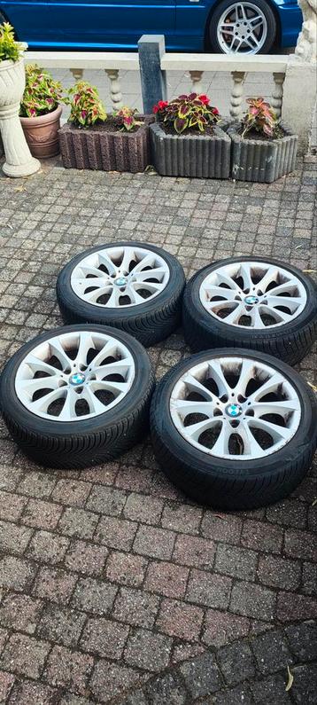 BMW E46 17 inch wielen met winterbanden beschikbaar voor biedingen