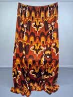 Vintage velours gordijnen patroon. Twee keer 238 x 283 cm., Huis en Inrichting, Stoffering | Gordijnen en Lamellen, Gebruikt, 200 cm of meer